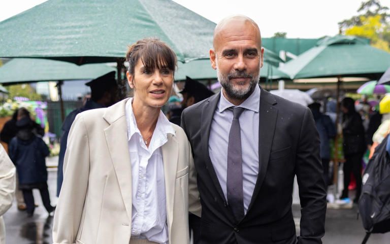 Pep Guardiola and Cristina Serra Pep Guardiola and Cristina Serra
