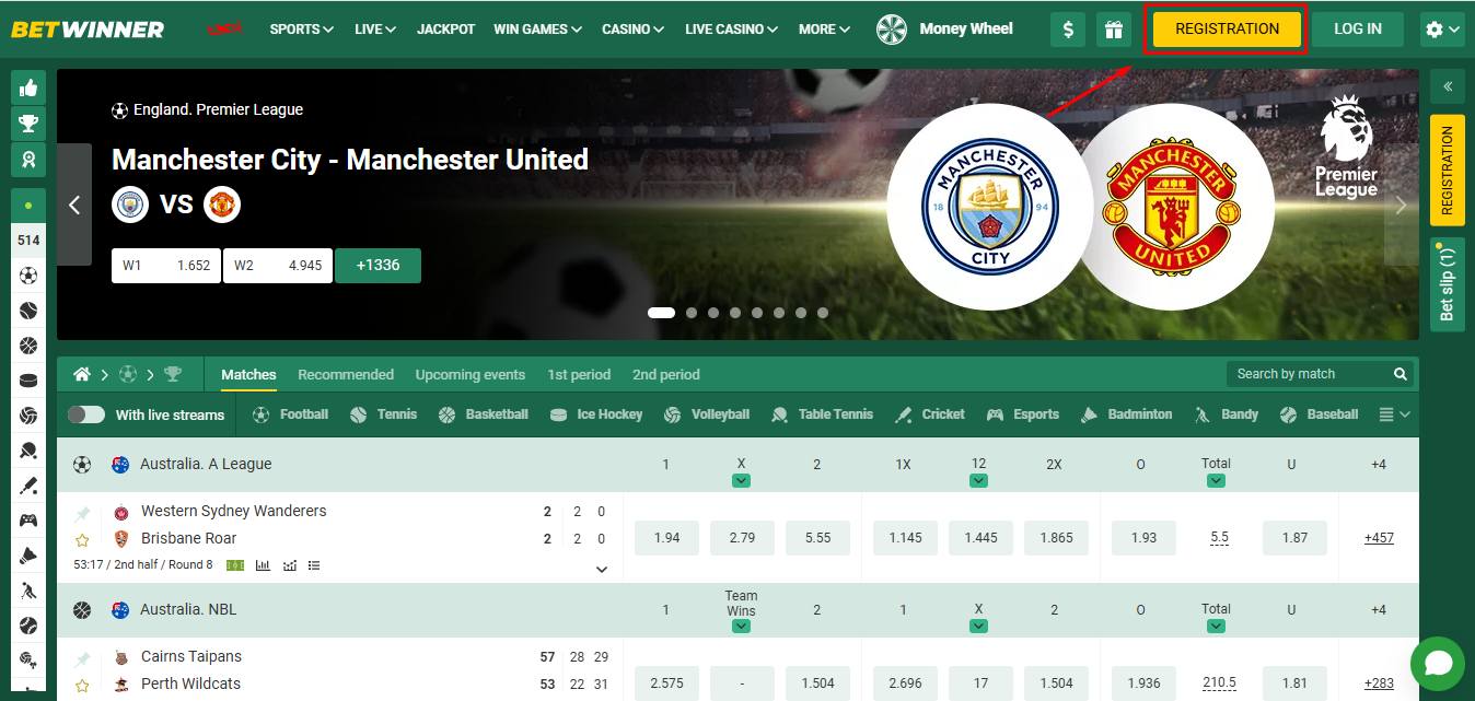 bewinner.bet registration betwinner com register