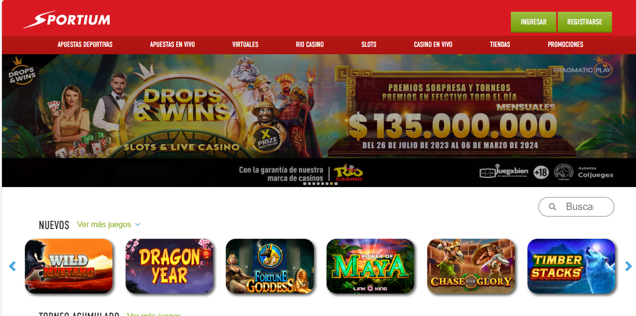 App Sportium Colombia.