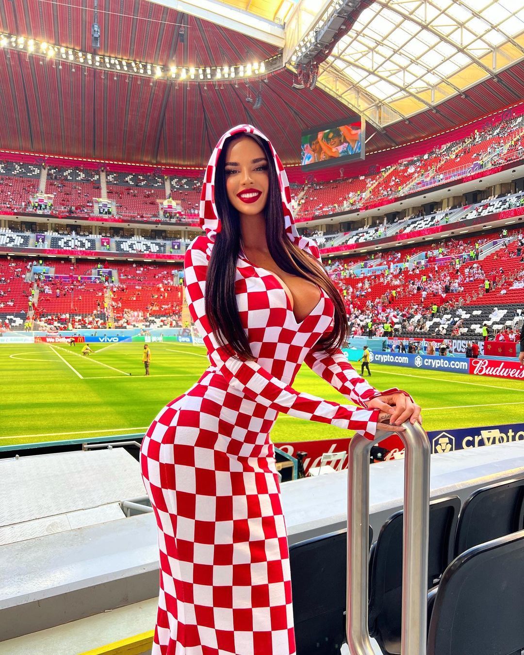 Sexy Croatia Fan Ivana Knoll Fashion Protests Against Qatar Laws