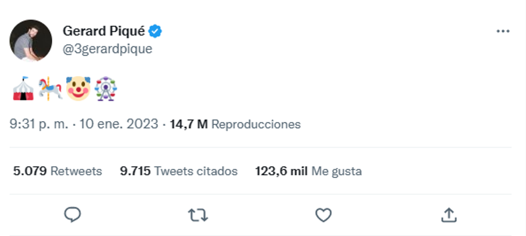 Gerard Piqué, vía Twitter