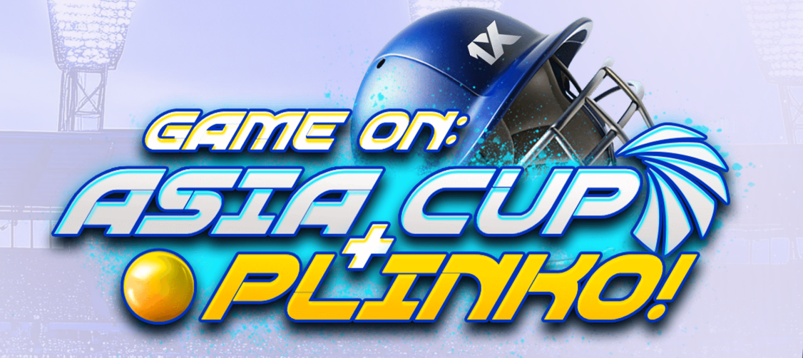 Asia Cup Madness 2025 – Free Bets + Plinko 1xBet promo page